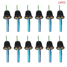 12x красочный разливщик ликера из нержавеющей стали поток Красного вина Бутылка Pour потока носик