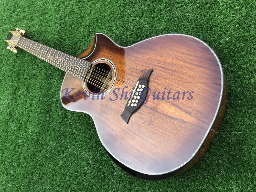 KOA wood K24 Акустическая гитара Chaylor KOA K24ce электрическая акустическая гитара подлокотник половина cutaway K24c Акустическая гитара