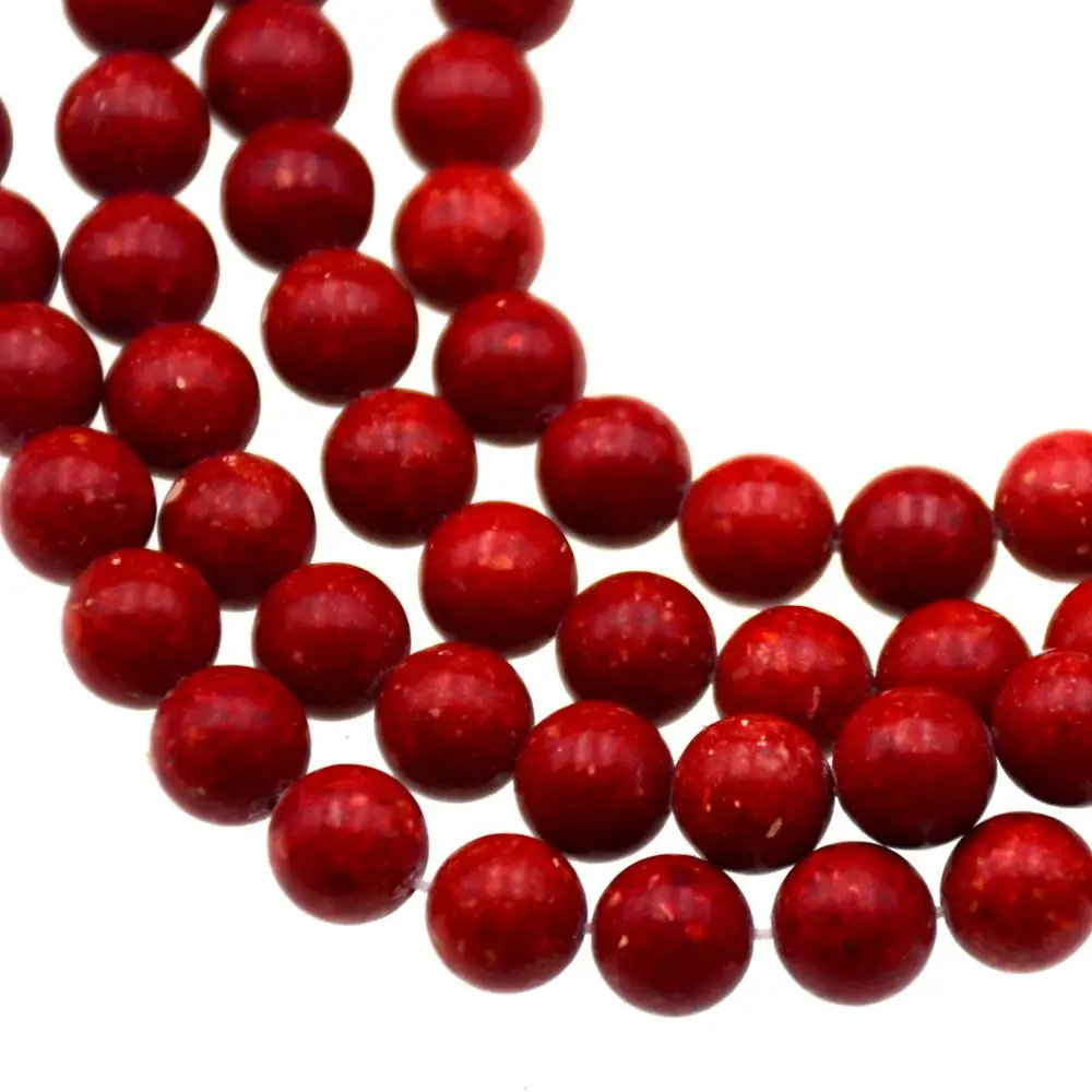 November Coupons 10mm Round Red Sponge Coral Beads Sold By Strand for Jewelry Making | Украшения и аксессуары