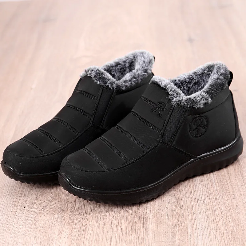 Winter Boots For Women Chunky Women Ankle Boots Keep Warm Casual Women's Shoes Non-Slip Retro Shoes Zapatos De Mujer
