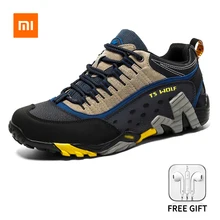  Xiaomi Youpin Outdoor Hiking Shoes Men Sneakers Lover Trekking Shoes Waterproof Mountain Boots Leather Hunting Tactical Shoes 