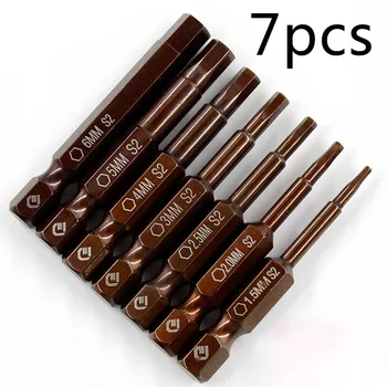 

7pcs Chrome Vanadium Steel Hex Screwdriver Bits Magnetic Household Garage Maintenance Repair Power Driver Tools