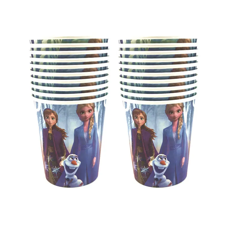  Frozen 2 Party Set Cup Gift Bag Plates Blowouts Invitation Card Tablecloth Disposable Frozen 2 Birt - 4000409885798