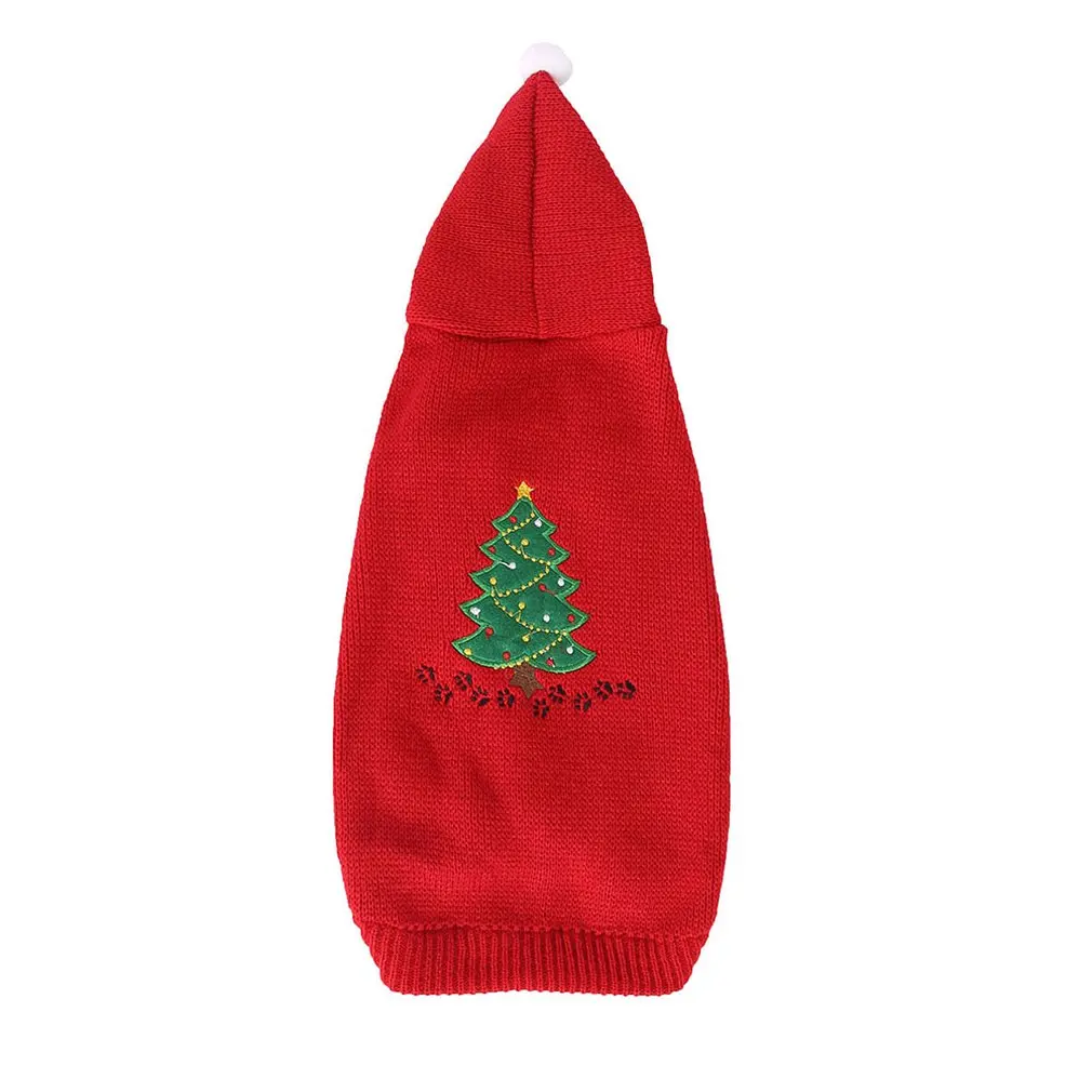 

Dog Sweater Knit Clothes Christmas Pet Dog Sweater Cat Clothes Pet Clothes Christmas Tree Pet Sweater