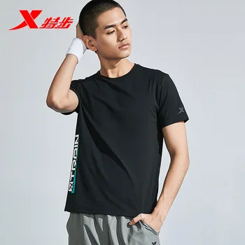 

Xtep men's short sleeve shirt work out Round neck new men's t-shirt Comfortable casual breathable T-shirt 880229010068