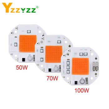 

100W 70W 50W Welding Free LED COB Chip for Plants Growing Grow Tent 220V 110V LED Grow Light Full Spectrum LED Beads Phyto Lamp