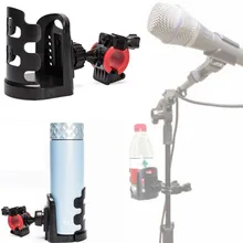 

Universal Drinks Holder Water Bottle Cup Mount Clamp Caddy For Microphone Mic Stand Bicycle Motorcycle Mugs Glasses Holder