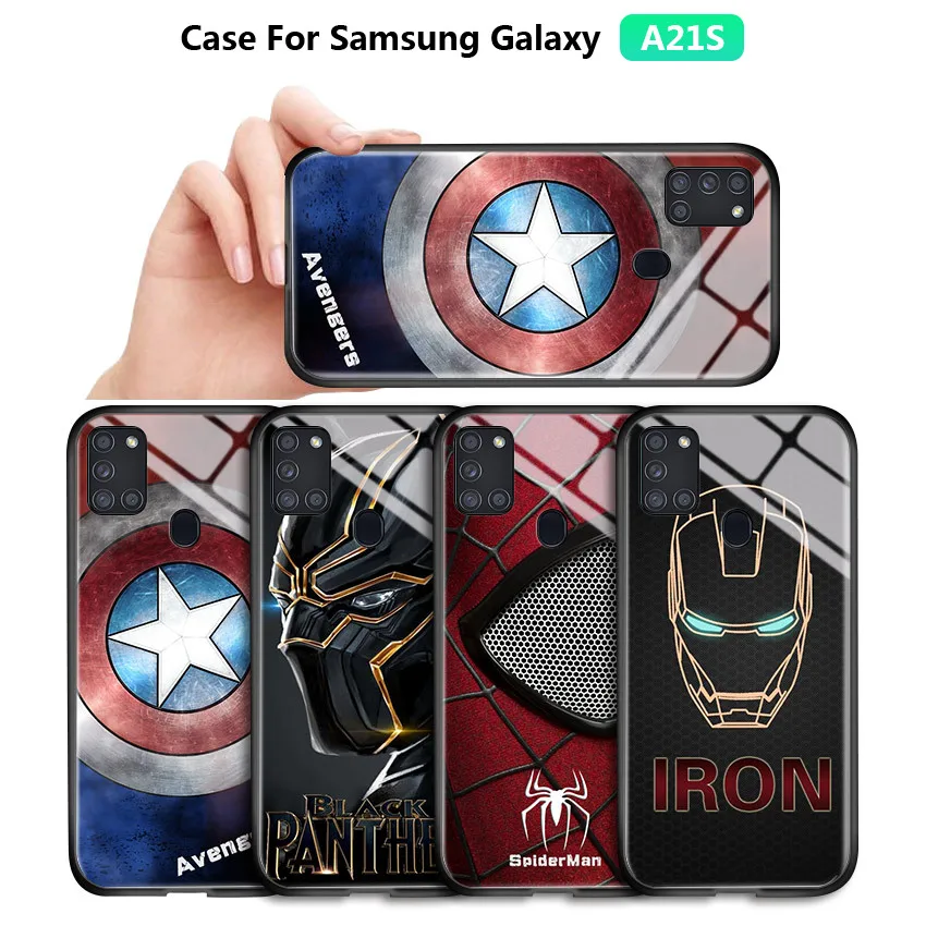 Чехол для телефона Samsung Galaxy A21S A01 A11 A31 Marvel мальчиков Мстители Капитан Америка