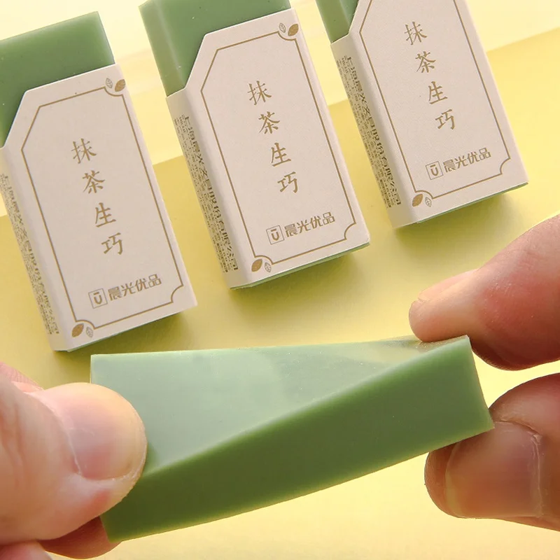 1PC Chenguang AXPN0751 Matcha Makes Perfect 4B Eraser Matcha Makes Green Like Skin Eraser Office Stationery Tools 5