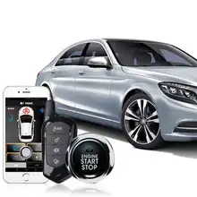 Мобильное приложение Автомобильная сигнализация с автозапуском для toyota бесключевая система входа Центральная Блокировка Для Авто сигнализация кнопка запуска и остановки MP900