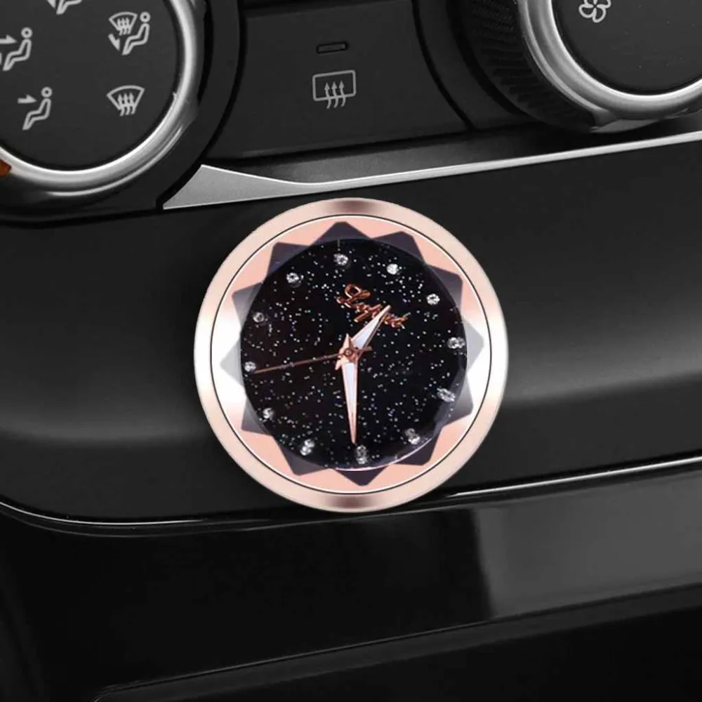 Sticker electronic watch car decoration clock car clock decoration home office electronic watch easy to carry 30N14 (1)