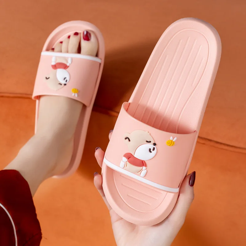 

Slippers Women's Home Men's Home Slippers Bathroom Anti-slip Couples Wear-resistant Shoes Men Mens Slippers Shower Slippers