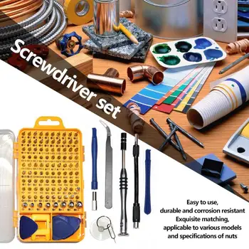 

115pcs Precision Screwdriver Set Multi-function Magnetic Steel Screwdriver Kit Hand Mobile Phone Repair Tools kit for Laptops
