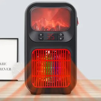 

Mini Portable Electric Heater Fan Space Desktop Heating Warm Air Heater for Home Office Radiator Warmer With Remote Control 900W