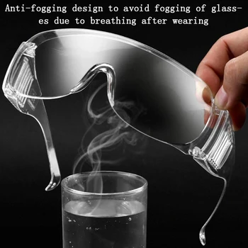 

Anti Dust Saliva Goggles Eye Protection Transparent Protective Safety Glasses Work Anti Dust Eye Anti-Fog Antisand windproof