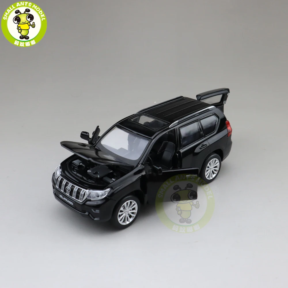 1/32 CAIPO Toyota Land Cruiser Prado литая под давлением модель автомобиля SUV игрушки для детей Детское звуковое освещение Вытяните назад Подарки