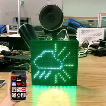 

Adjustable Bluetooth Sign Full Color Led Real Time Draw Car Display 12V Small Animation Screen Clear Smiley Face App control