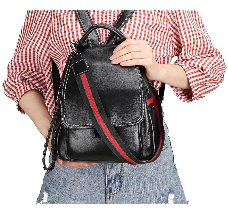 Женский рюкзак из натуральной кожи рюкзак школьные сумки для девочек подростков модная Дизайнерская Дорожная сумка из высококачественной кожи