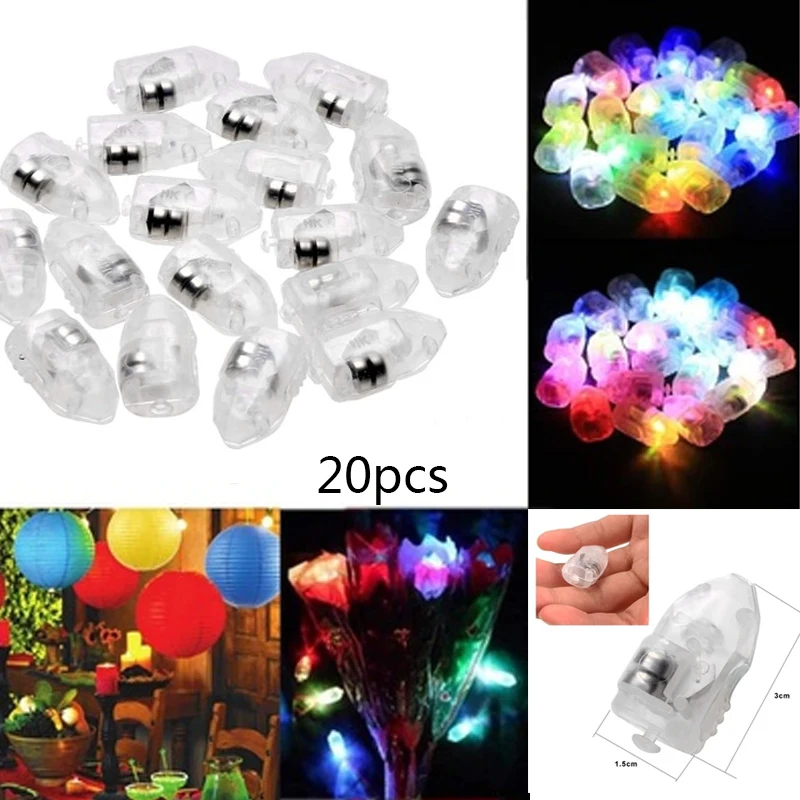 20pcs LED Light Up Balloon Lights Christmas Birthday Party Wedding Decoration