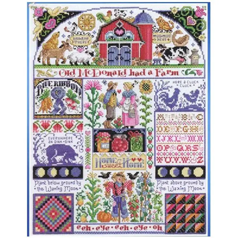 

Happy family patterns Counted Cross Stitch 11CT 14CT 18CT DIY Chinese Cross Stitch Kits Embroidery Needlework Sets home decor