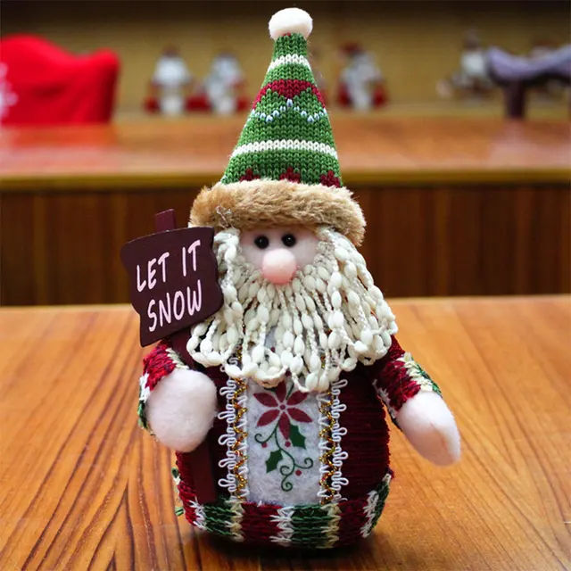 Рождественские украшения вечерние куклы Санта Клауса лося Снеговик Рождественская елка висячий подарок