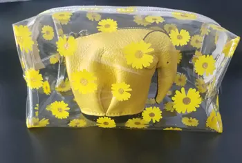 

Transparent Daisy Cosmetic bag Women's Make Up Bag Cute Floral Organizer Toiletry bag See Through Clear Summer Makeup Bag