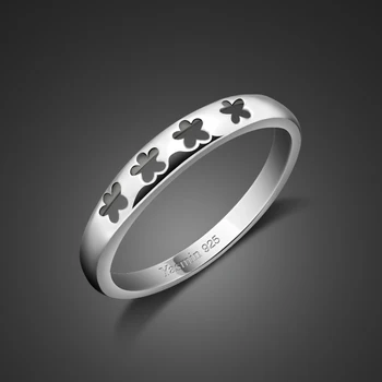 

Wholesale Solid 925 sterling silver plum ring Woman Fashion Personality Little Star Ring Cute Sweet Tail Ring Silver Jewelry