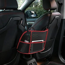 Safego Bolso de mano de red para coche, soporte para guardar documentos, bolsillo, bolsa de almacenamiento de coche