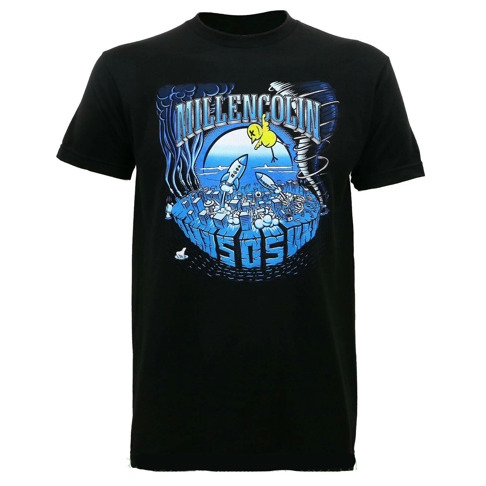 Аутентичная Приталенная футболка Millencolin Sos S M L XL 2XL Новая модная с короткими