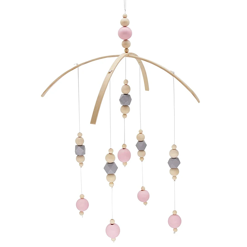 

Children Room Wind Chime Wooden Beads Hanging Pendant Nursery Girls Room Decorations Dreamcatcher Photography Props Accessories