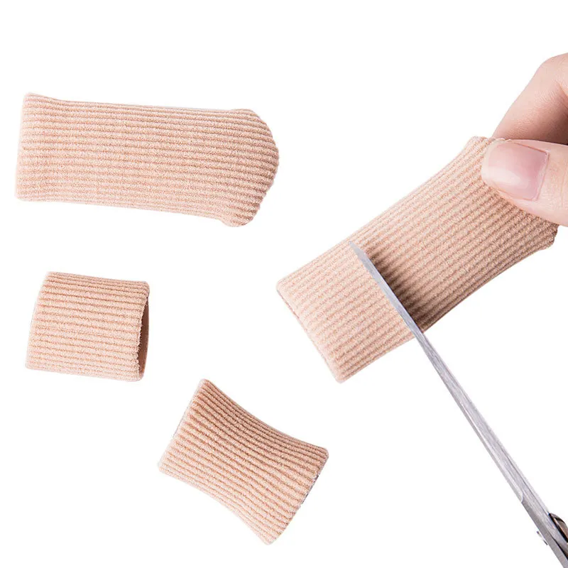Shoe Insoles Toe Pads Fabric Gel Tube Bandage Finger&Toes Separator Maintain Cushion Corns Hallux Valgu Blisters Calluse Pain Relief Pads Inserts