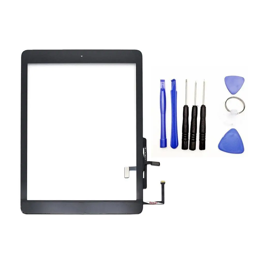 Дигитайзер сенсорного экрана с кнопкой возврата для iPad Air 1st A1474 A1475 A1476|ЖК-экраны и