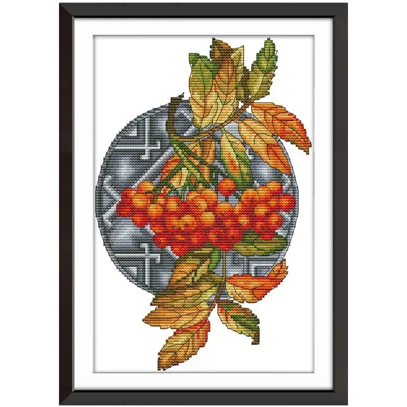 Berry fruit painting counted printed on the canvas 11CT 14CT DIY kit Cross Stitch embroidery needlework Sets home decor | Дом и сад