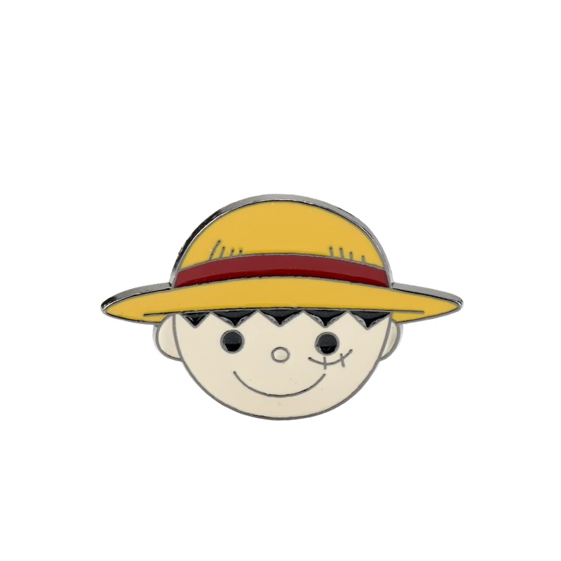 003 Классическая Аниме ONE PIECE Луффи/Dragon Ball Z солнце Гоку брошь мультфильм эмаль булавки и броши для женщин мужчин Детские аксессуары подарок - Окраска металла: 003