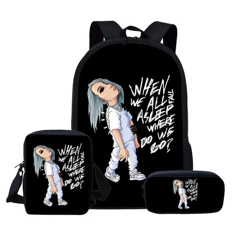 2 (1)CEK Coloranimal Billie Eilish школьный рюкзак Набор для девочек-подростков школьная сумка американская африканская королева рюкзак для школьников - Цвет: 2 (1)CEK