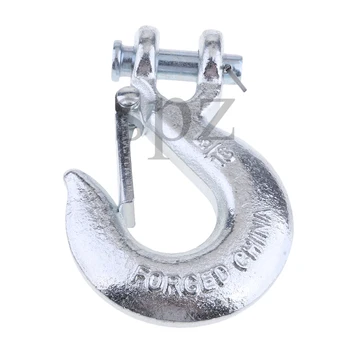 

5/16" Winch Hook with Clevis Safety Latch for Trailer ATV Boat Towing