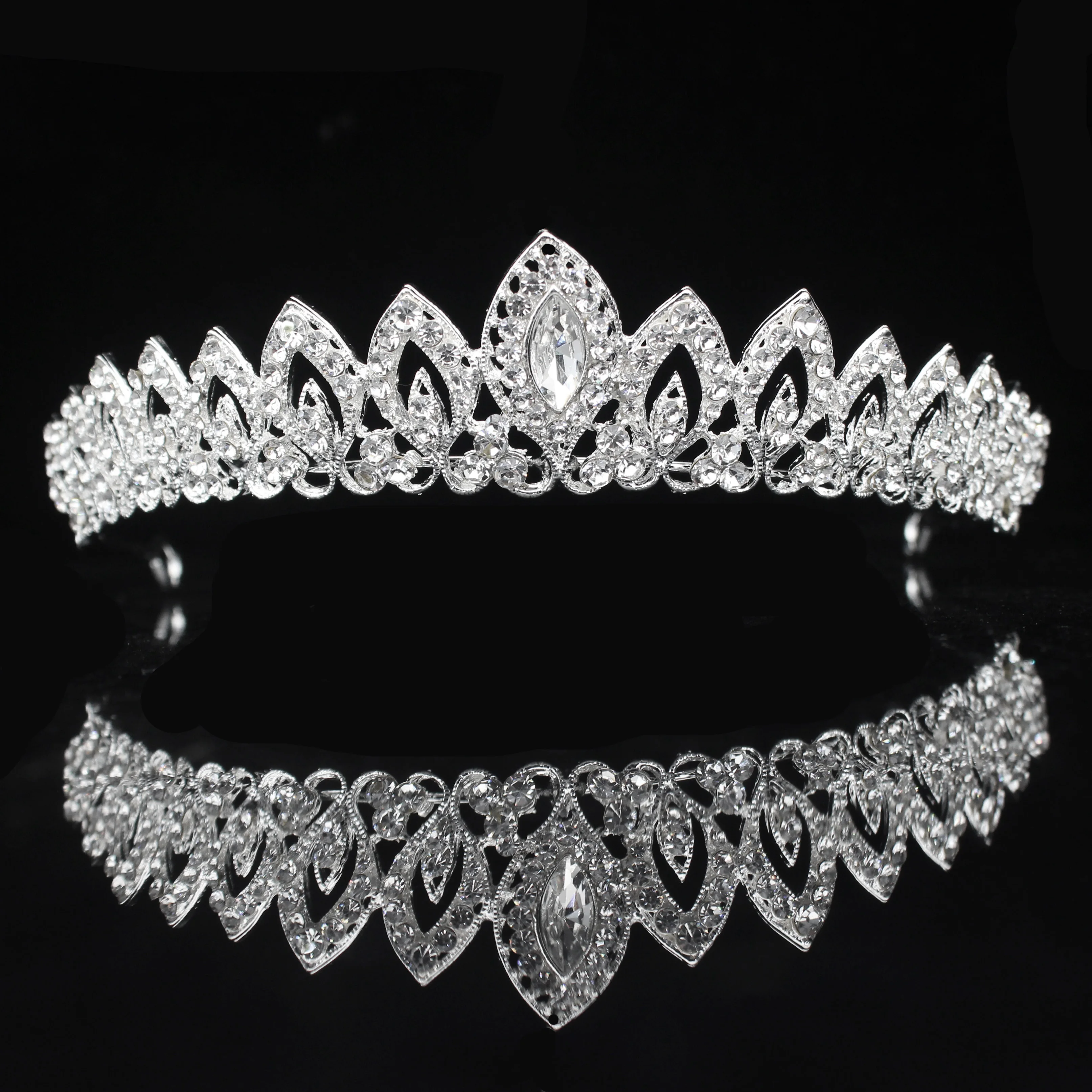 Hair Accessory Jewelry Accessories Hair Headdress Bridal Headwear Hair Band Crown 8 Designs Crystal Wedding Bridal Tiara Crown For Women Prom Head Diadem Hair Ornaments