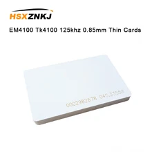 5 шт. EM4100 Tk4100 125 кГц 0,85 мм тонкие карты контроля доступа брелок RFID метки стикер брелок жетон кольцо Бесконтактный чип