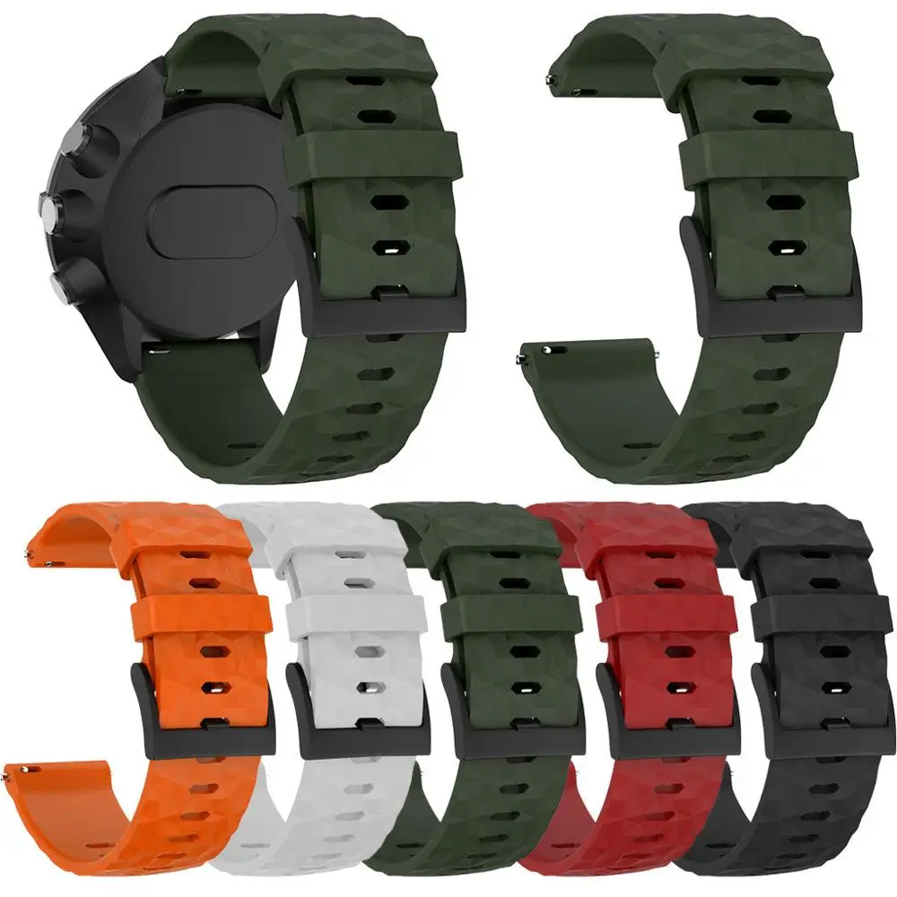 

Sports Soft Silicone Replacement Band Wrist Strap for Suunto 9/ 9 Baro Copper Smart watch Bracelet Wearable accessories #917