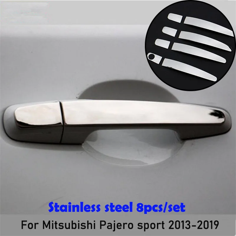

Car Styling Accessories External Door Handle Trim Decorative For Mitsubishi Pajero Sport 2013-2022 L200 Triton MONTERO 2015-2021