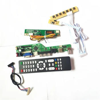 

For LP171W01-A4/A4K1 T.V56 controller board Remote+Inverter+keyboard LCD display panel VGA HDMI AV USB 1CCFL 30Pin LVDS DIY kit