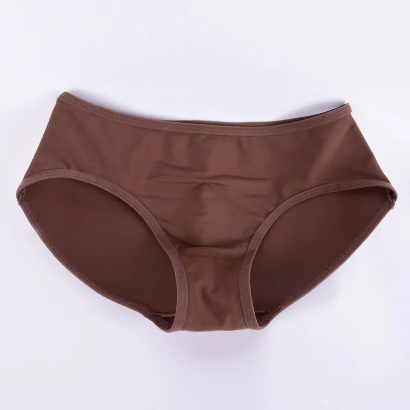 Buttocks back silicone ass filled ass enhancer hip hop lingerie women's soft and seamless sexy panties briefs - Цвет: LQ815K