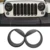 Замена Автомобиля Передний Свет Фар Angry Bird Стиль Накладка ABS Для Jeep Wrangler JK JKU 2007-2017 Колпаки Ламп