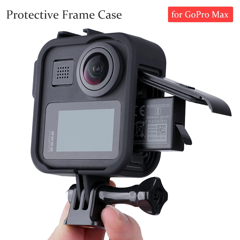 

GoPro Max Accessories Standard Border Protector Protective Frame Case Housing Mount with 1/4'' Tripod for GoPro Max
