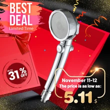 EHEH Universal Shower Head High Pressure Water Saving ABS Handheld Adjustable Water Household Sprayer Hotel Bathroom Accessories