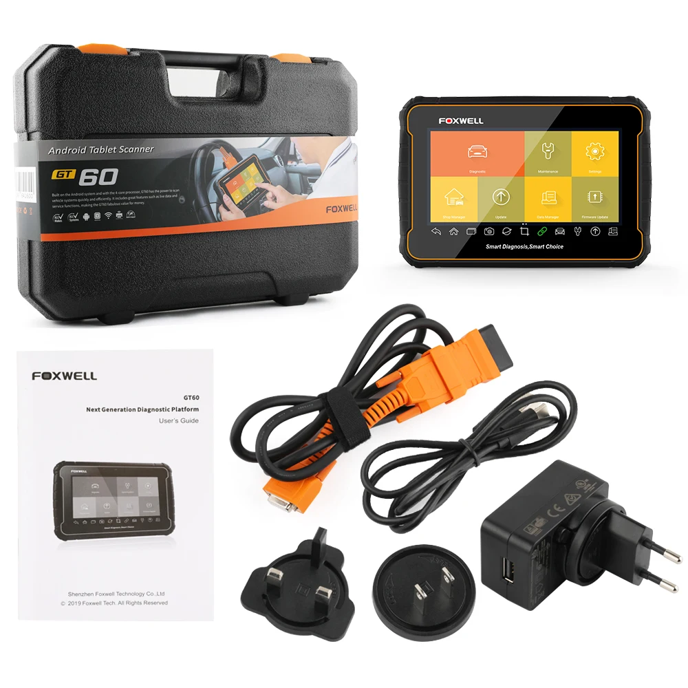 Foxwell GT60 OBD2 полная система диагностический инструмент OBD 2 считыватель кодов DPF BMS Инжектор Кодирование OBD2 автомобильный сканер обновление онлайн