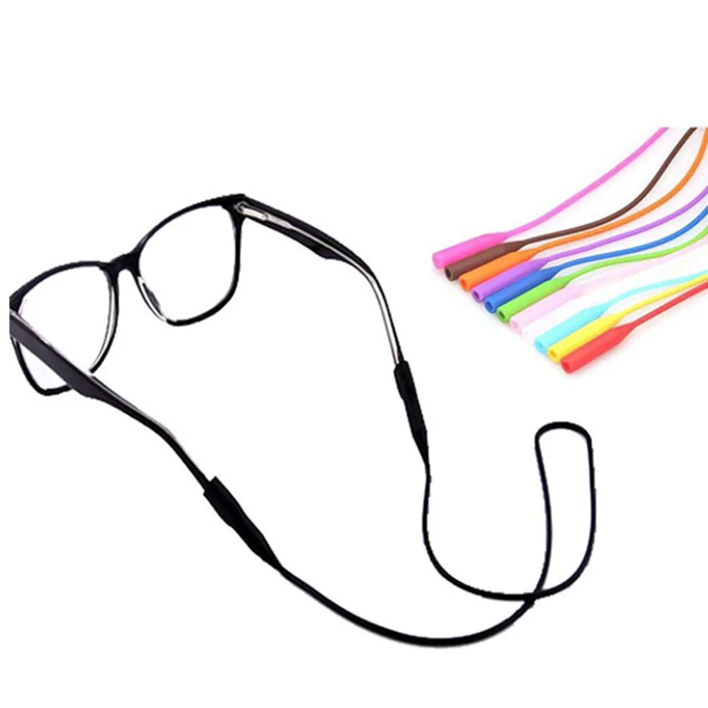 

Sports Sunglasses Chain Adjustable Elastic SiliconeAnti-Slip String Glasses Ropes Band Cord Holder New Arrive Hot Sale