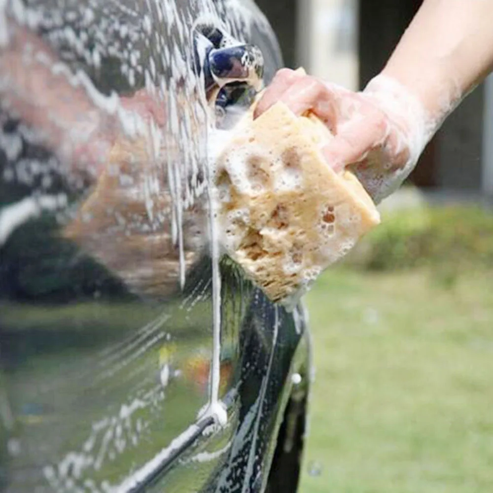 

Coral Sponge Macroporous Car Auto Washing Cleaning Sponge Block Honeycomb Car Cleaning Cloth Yellow Car Cleaner Tool New Arrival