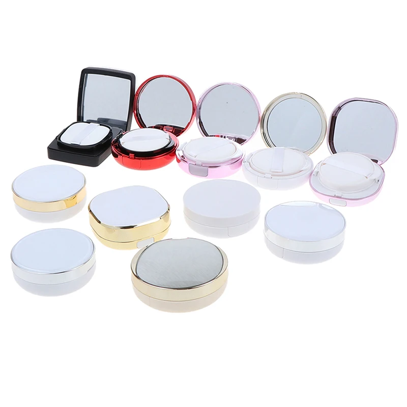 

Empty DIY Air Cushion Puff Box Beauty Make Up Case Foundation BB Cream Sponge Dispensing Hold Powder Puff Empty Box Multi Style