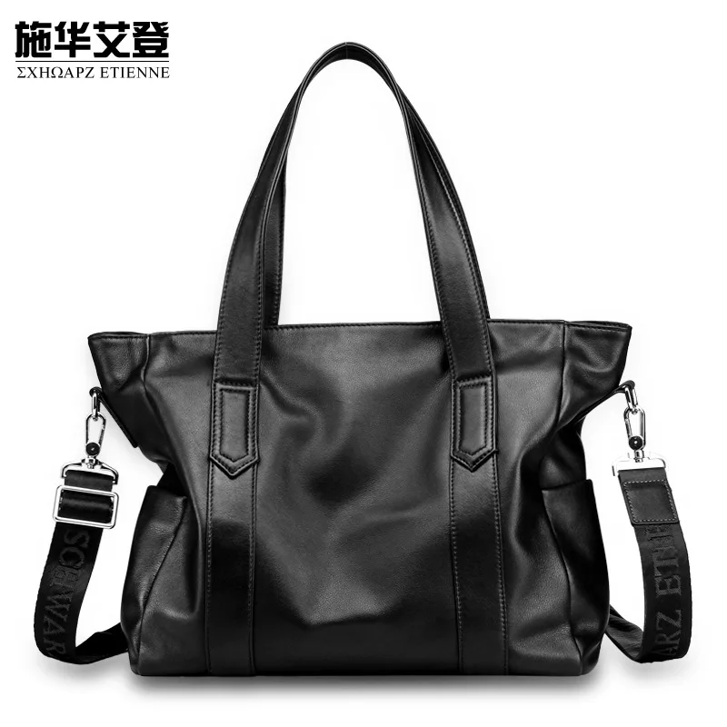 

Men's Bag Leather Handbag for Men Korean-style Men's Business Briefcase First Layer Cow Leather Computer Bag